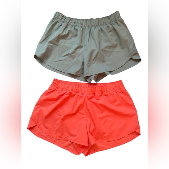 Old Navy Pants - Old Navy Active Stretchtech Dry Quick Women Green Orange Set 2 Shorts Size S